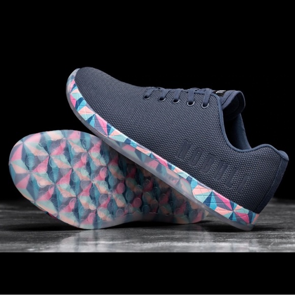 NOBULL Shoes - NoBull Navy Prism Trainers shoes sneakers Workout lifting gym shoes Women’s 8